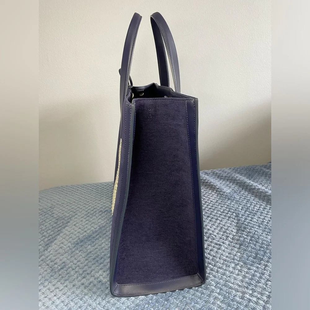 Kate Spade Manhattan large tote bag rabbit embroide pearls rhinestones - Picture 9 of 12